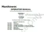 Photo 4 - Manitowoc 10000A-1 Operators Manual Crane 1100Ref