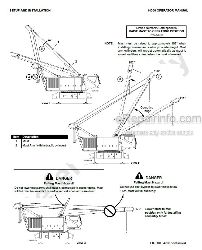 Photo 4 - Manitowoc 14000 Operators Manual Crane