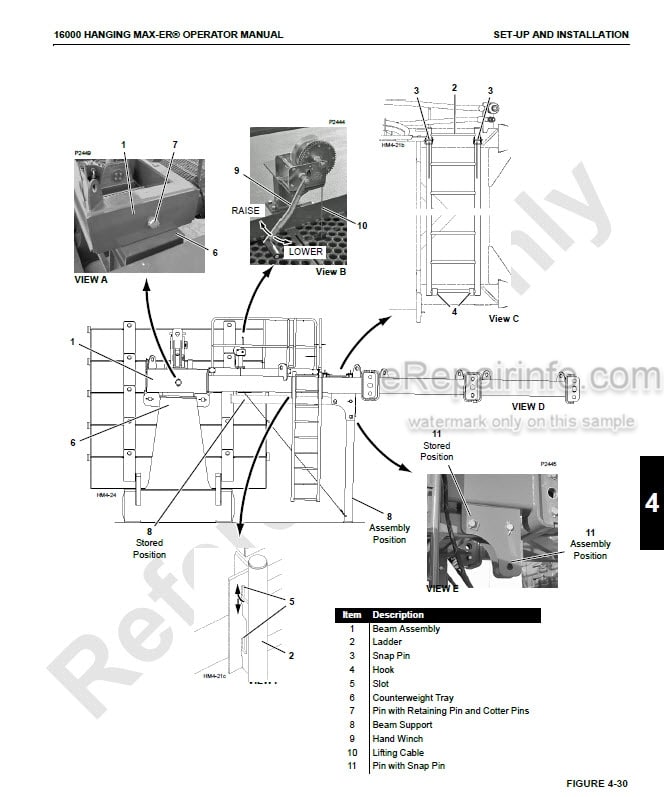 Photo 6 - Manitowoc 16000 Operators Manual Crane Hanging MAX-ER Attachment