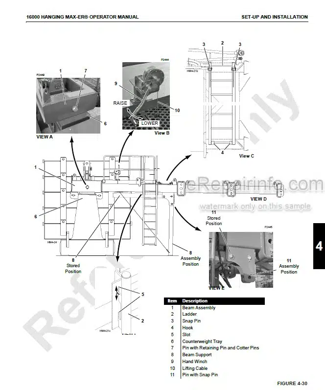 Photo 8 - Manitowoc 16000 Operators Manual Crane Hanging MAX-ER Attachment