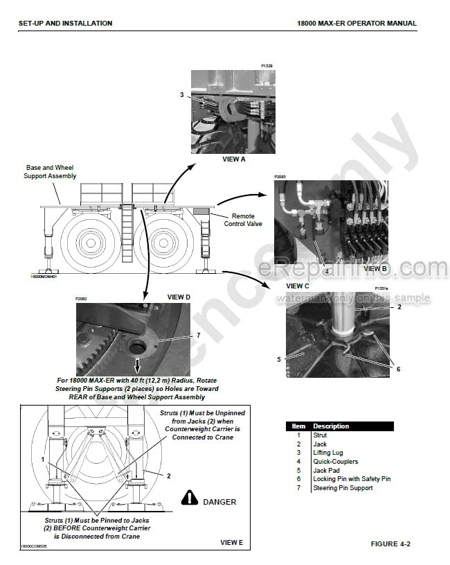 Photo 8 - Manitowoc 18000 Operators Manual Crane MAX-ER Attachment