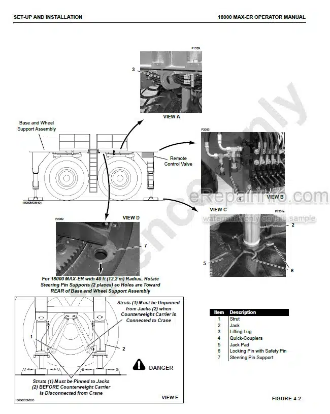 Photo 2 - Manitowoc 18000 Operators Manual Crane MAX-ER Attachment