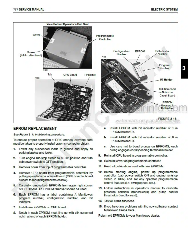 Photo 1 - Manitowoc 777 Service And Maintenance Manual Crane