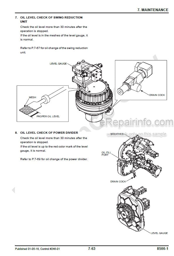 Photo 9 - Manitowoc 8500-1 Operators Manual Crane 8500Ref