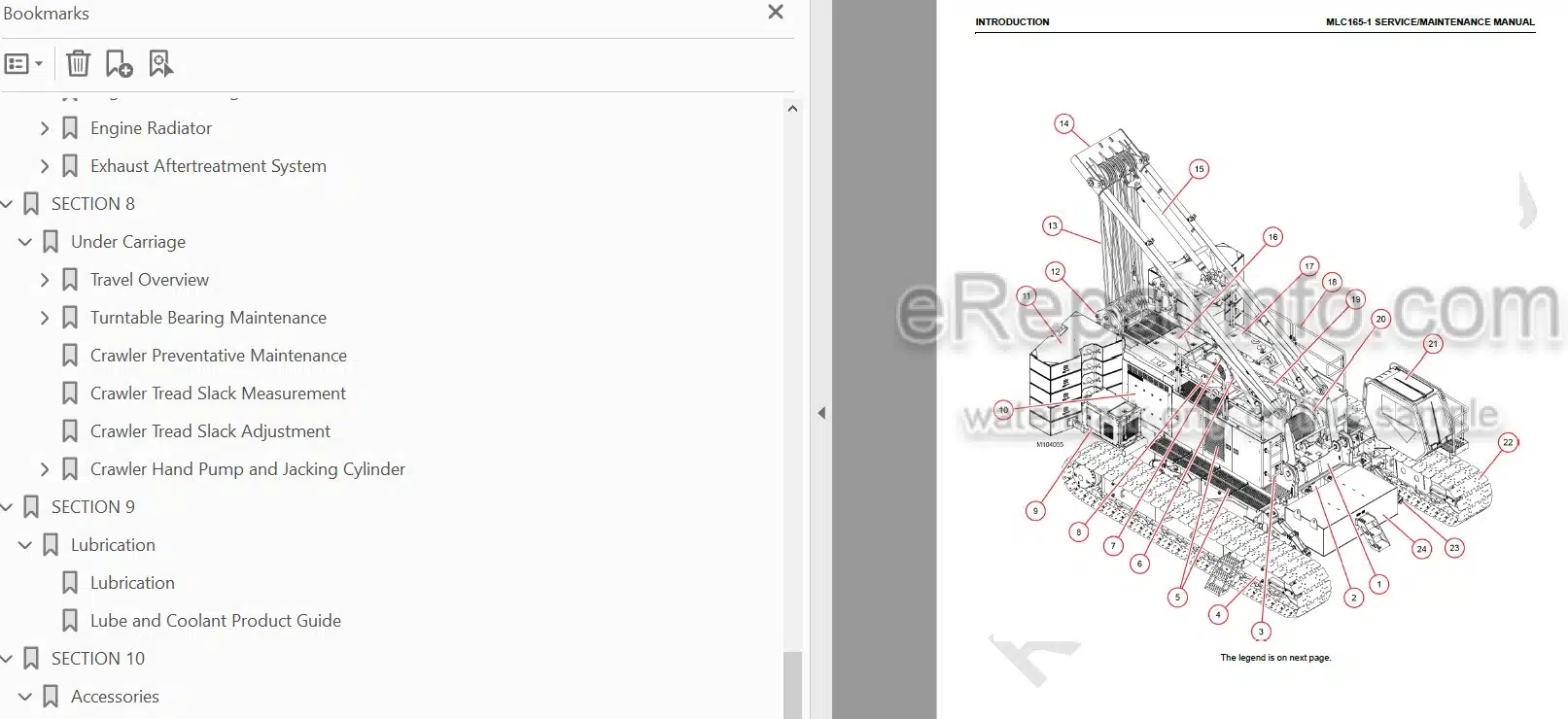 Photo 5 - Manitowoc MLC165-1 Service And Maintenance Manual Crane