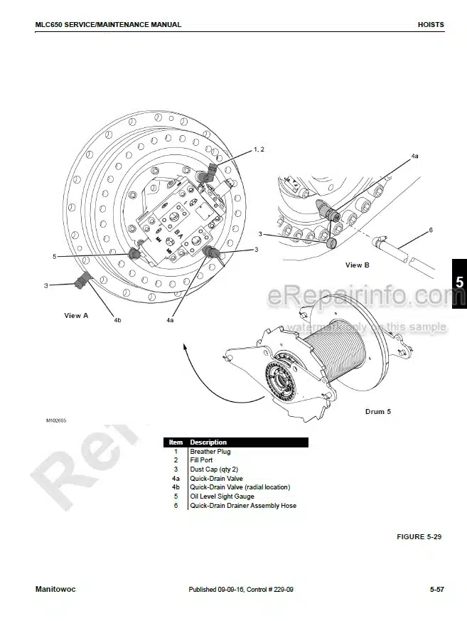 Photo 12 - Manitowoc MLC650 Service And Maintenance Manual Crane