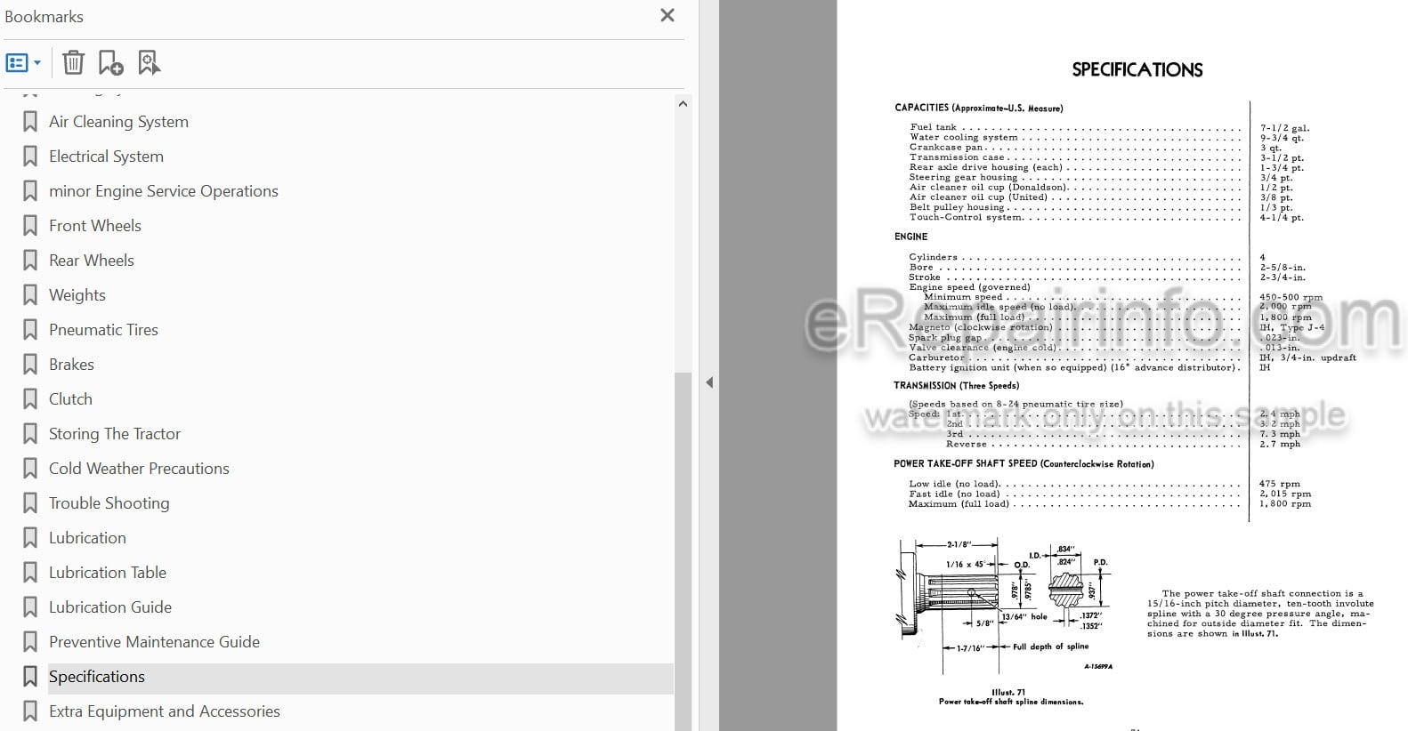 Photo 3 - McCormick Farmall Cub Operators Manual Tractor 1014462R2