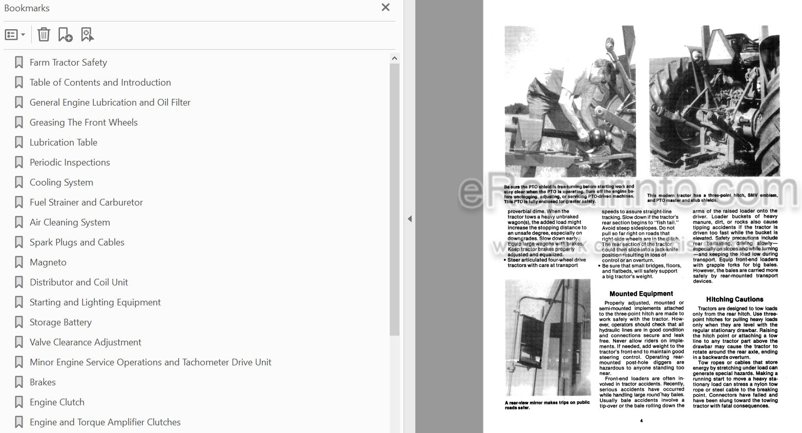 Photo 3 - McCormick International Cub Lo-Boy 140 240 340 Preventive Maintenance Manual Tractor