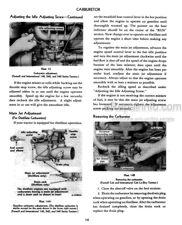 Photo 9 - McCormick International Cub Lo-Boy 140 240 340 Preventive Maintenance Manual Tractor
