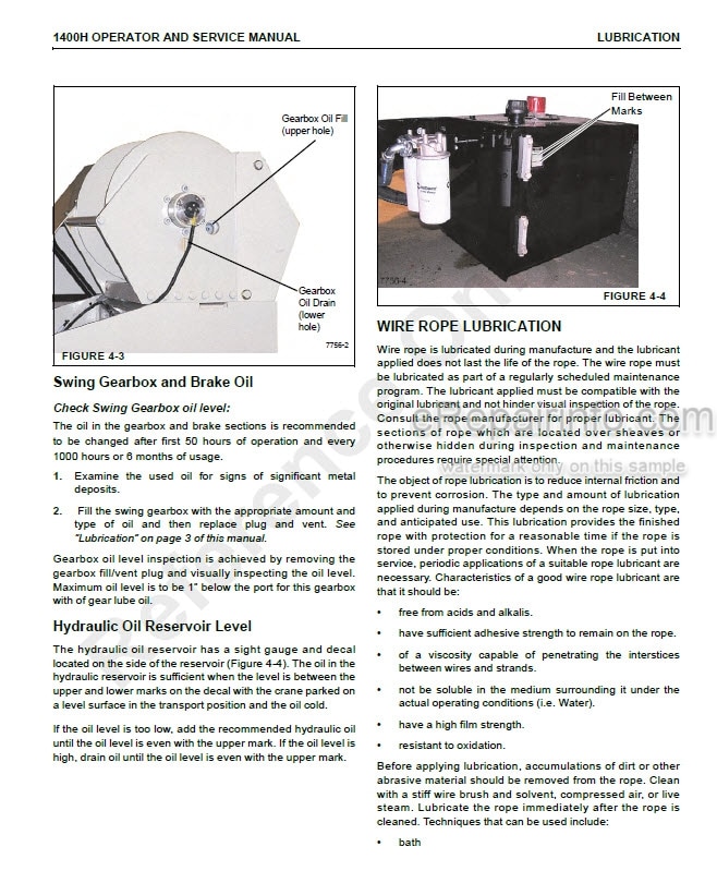 Photo 13 - National Crane 1400H Supplements And Operators Service Manual Crane