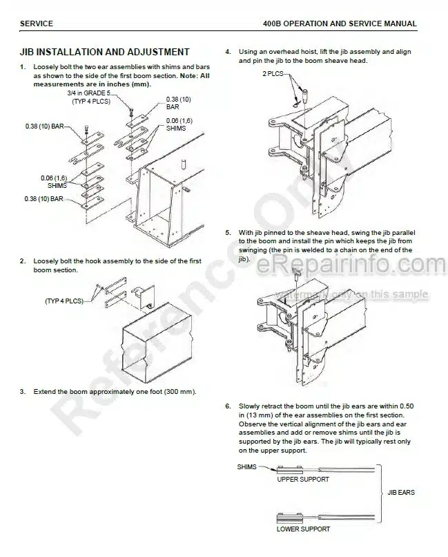 Photo 6 - National Crane 800D Supplements And Operators Service Manual Crane