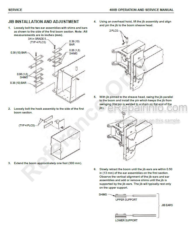 Photo 1 - National Crane 400B Supplement And Operators Service Manual