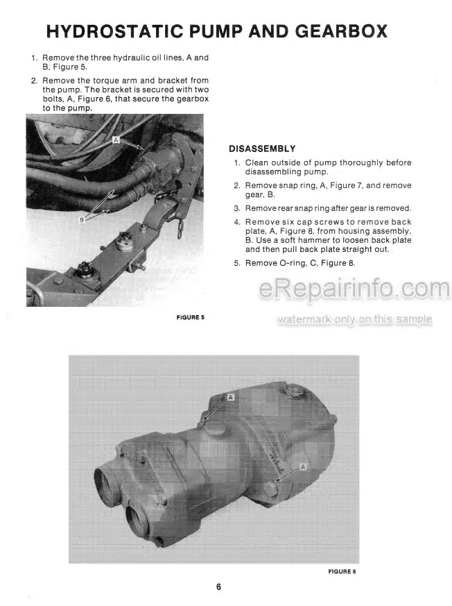 Photo 6 - New Holland 70 72 75 77 Service Manual Hydraulic Drive Bale Throwers