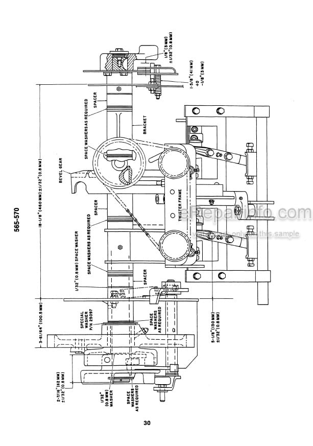 Photo 4 - New Holland 120 425 426 1425 1426 Service Manual Twister Rectangular Baler