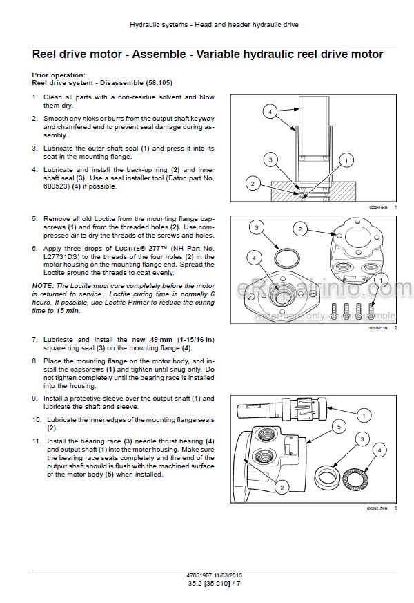 Photo 5 - New Holland 12HS 14HS 16HS 18HS Service Manual Sickle Header