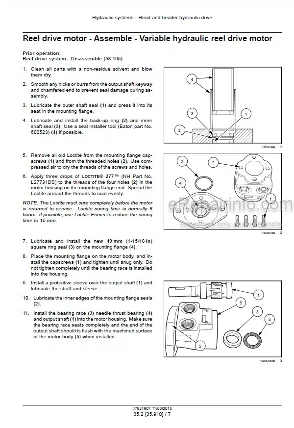 Photo 5 - New Holland 12HS 14HS 16HS 18HS Service Manual Sickle Header