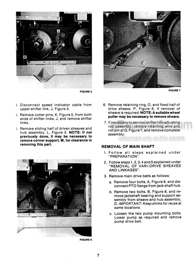 Photo 7 - New Holland 1037 Service Manual Bale Wagon