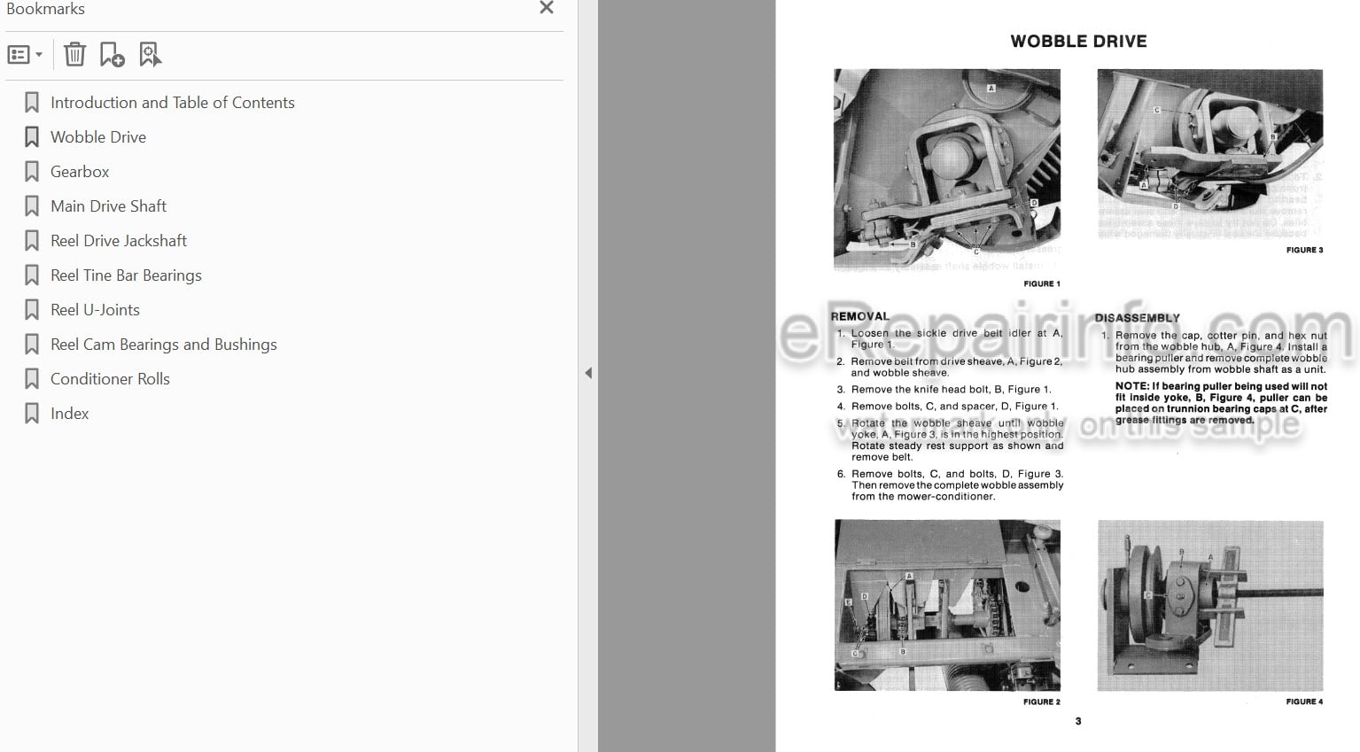 Photo 3 - New Holland 495 Service Manual Haybine Mower Conditioner