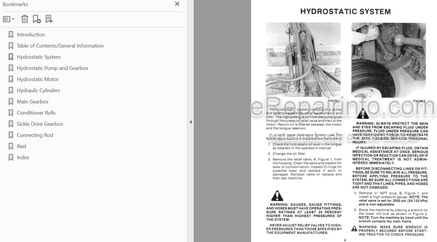 Photo 3 - New Holland 499 Service Manual Pivot Tongue Haybine Mower Conditioner