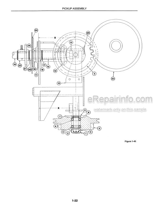 Photo 4 - New Holland 565 570 575 580 Service Manual Pickup And Feeder Square Baler