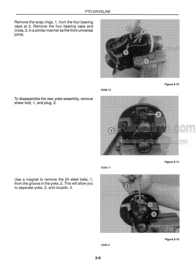 Photo 1 - New Holland 630 640 650 660 Service Manual Round Baler