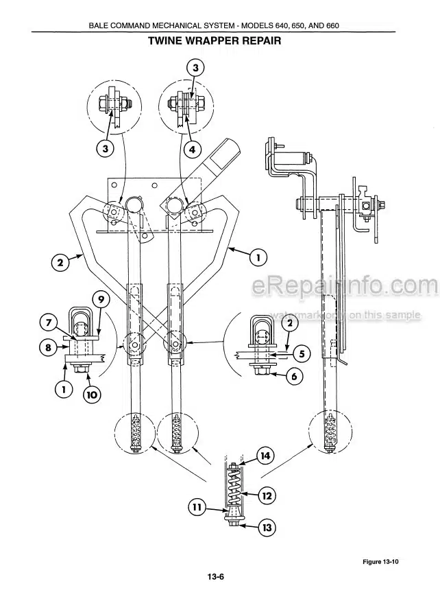 Photo 3 - New Holland 630 640 650 660 Service Manual Round Baler