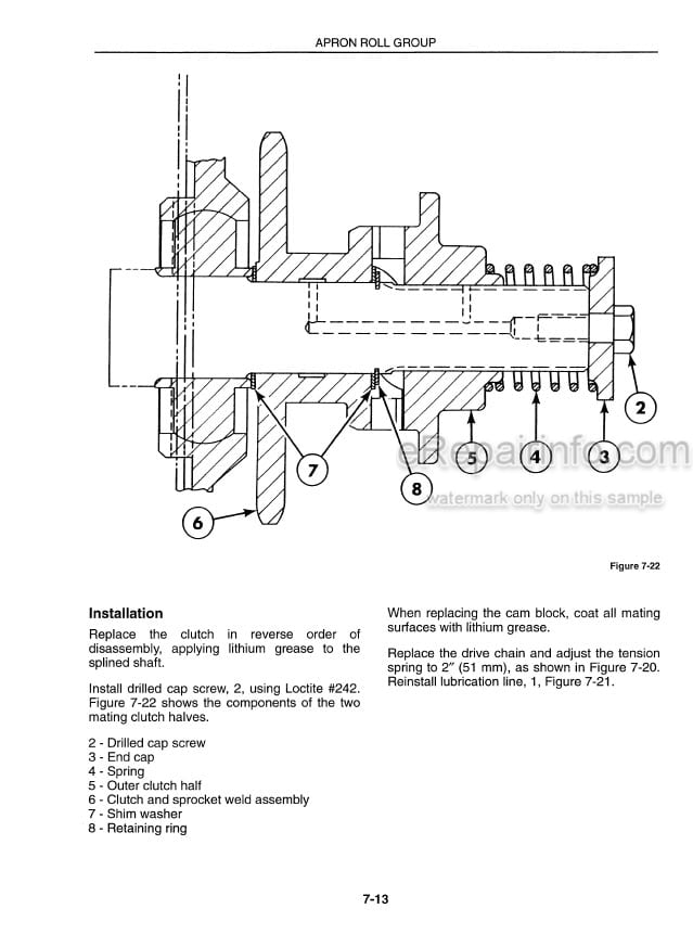 Photo 5 - New Holland 634 644 654 664 Service Manual Round Baler
