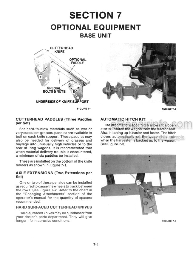 Photo 10 - New Holland 718 Service Manual Harvester