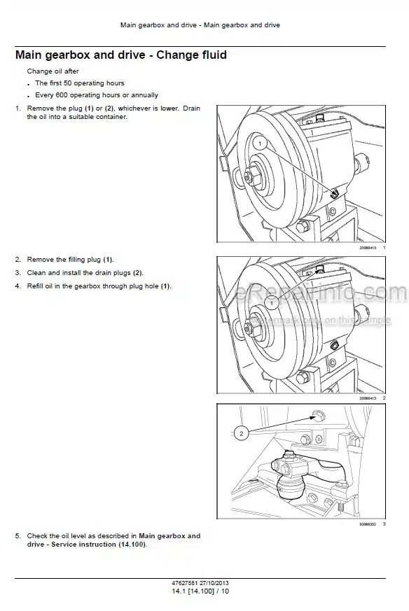 Photo 5 - New Holland 782 Service Manual Harvester