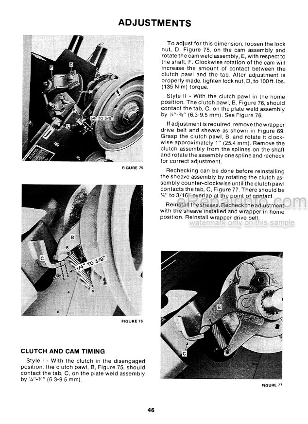 Photo 9 - New Holland 846 847 Service Manual Round Baler
