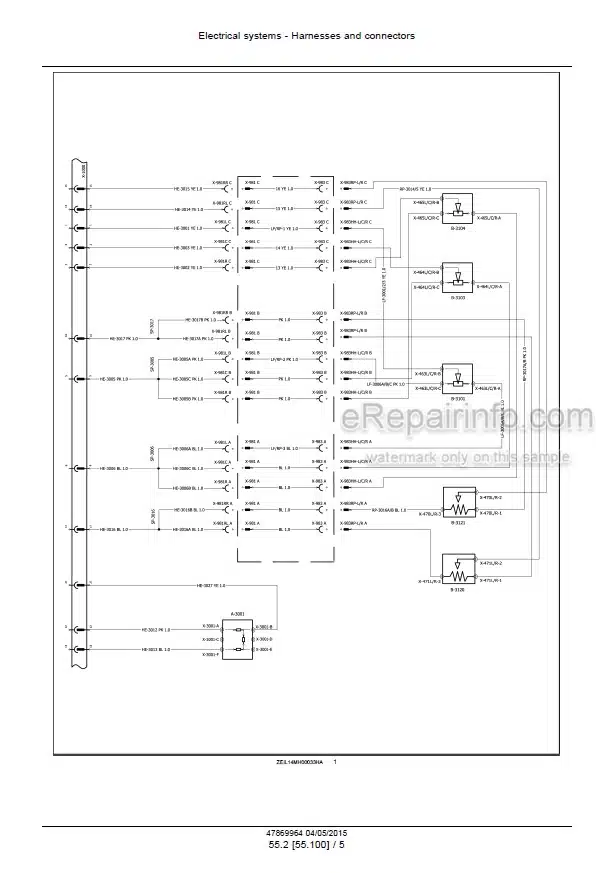 Photo 5 - New Holland 980CF 980CR Service Manual Corn Header