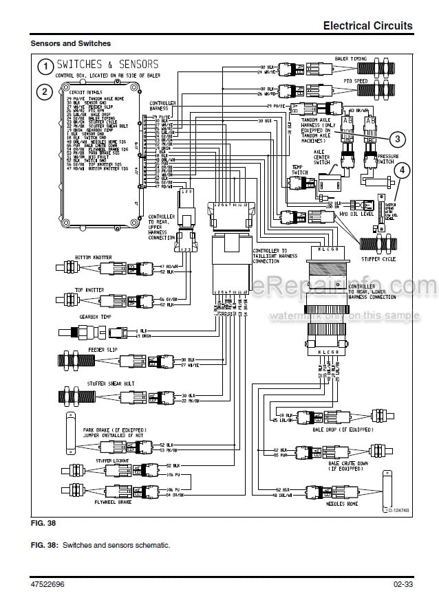 Photo 3 - New Holland BB9090 Service Manual Square Baler