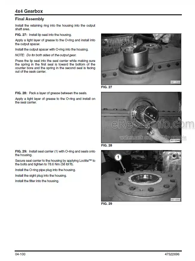 Photo 1 - New Holland BB9090 Service Manual Square Baler