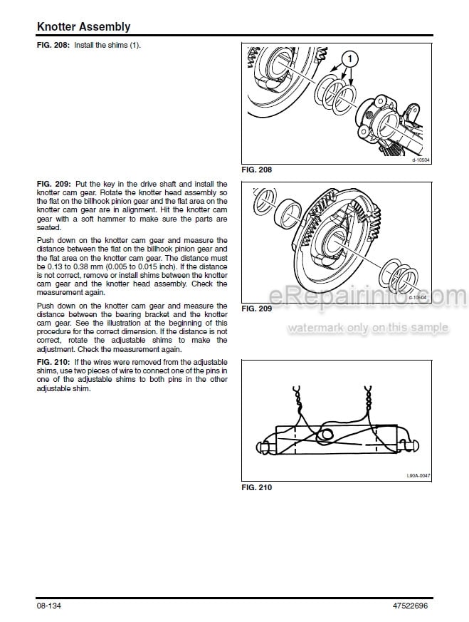 Photo 5 - New Holland BB9090 Service Manual Square Baler
