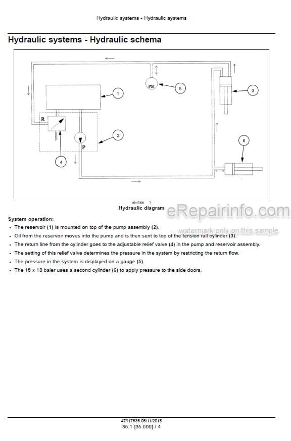 Photo 3 - New Holland BC5050 BC5060 BC5070 BC5070 Hayliner BC5080 Service Manual Square Baler