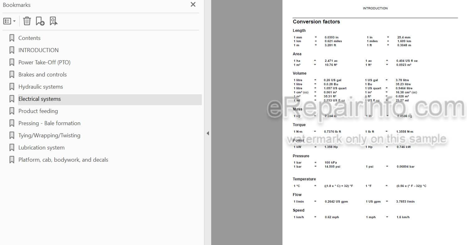 Photo 3 - New Holland BigBaler 870 890 1270 1290 330 340 Service Manual Square Baler