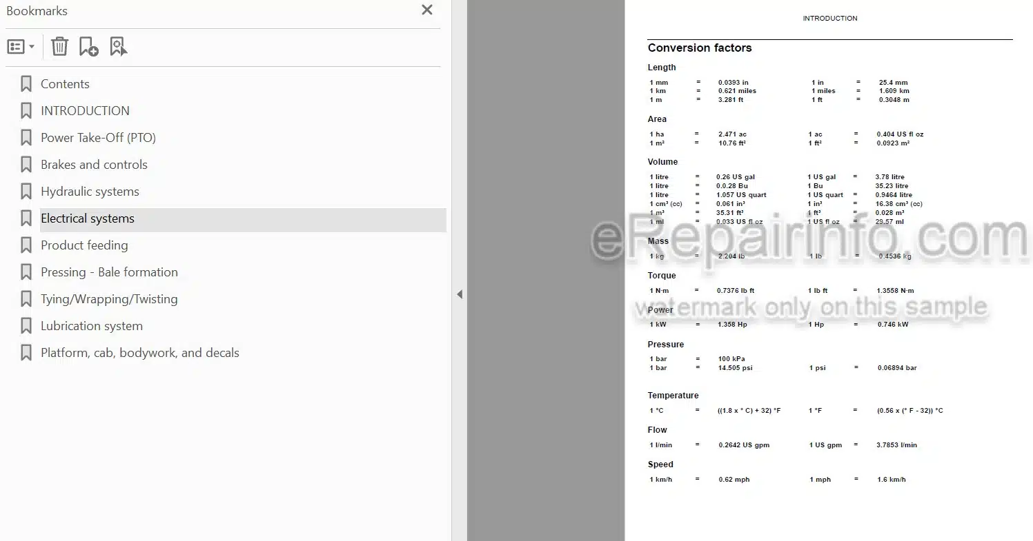 Photo 3 - New Holland BigBaler 870 890 1270 1290 330 340 Service Manual Square Baler