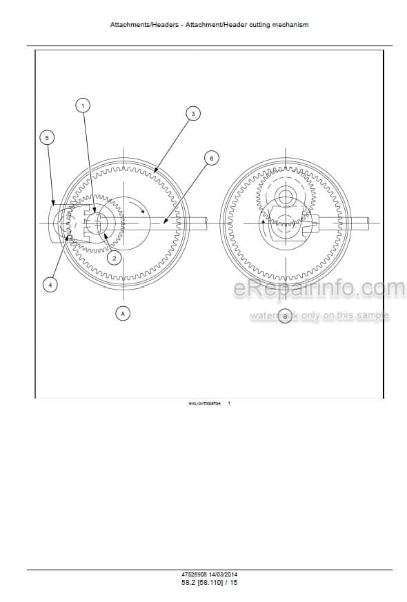 Photo 4 - New Holland DuraSwath 425HB 430HB 436HB 440HB Service Manual Draper Header