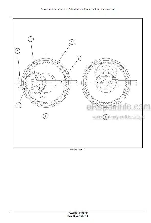 Photo 4 - New Holland DuraSwath 425HB 430HB 436HB 440HB Service Manual Draper Header