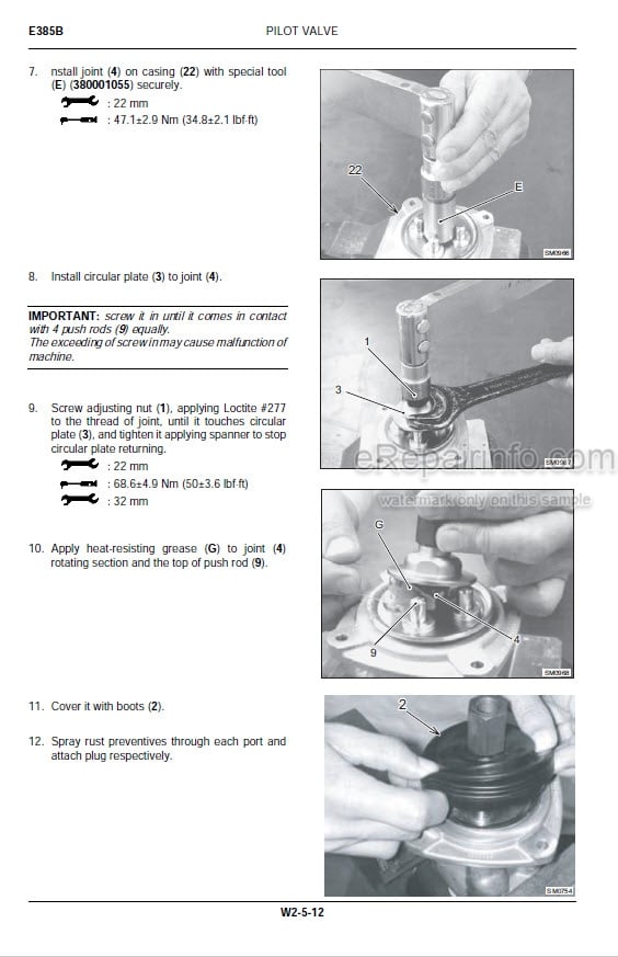 Photo 1 - New Holland Kobelco E385B Workshop Manual Excavator