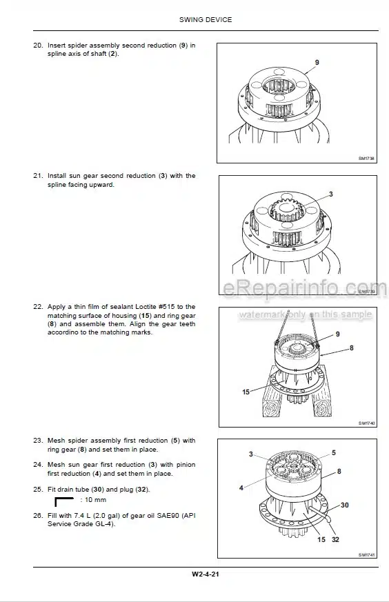 Photo 3 - New Holland Kobelco E385B Workshop Manual Excavator