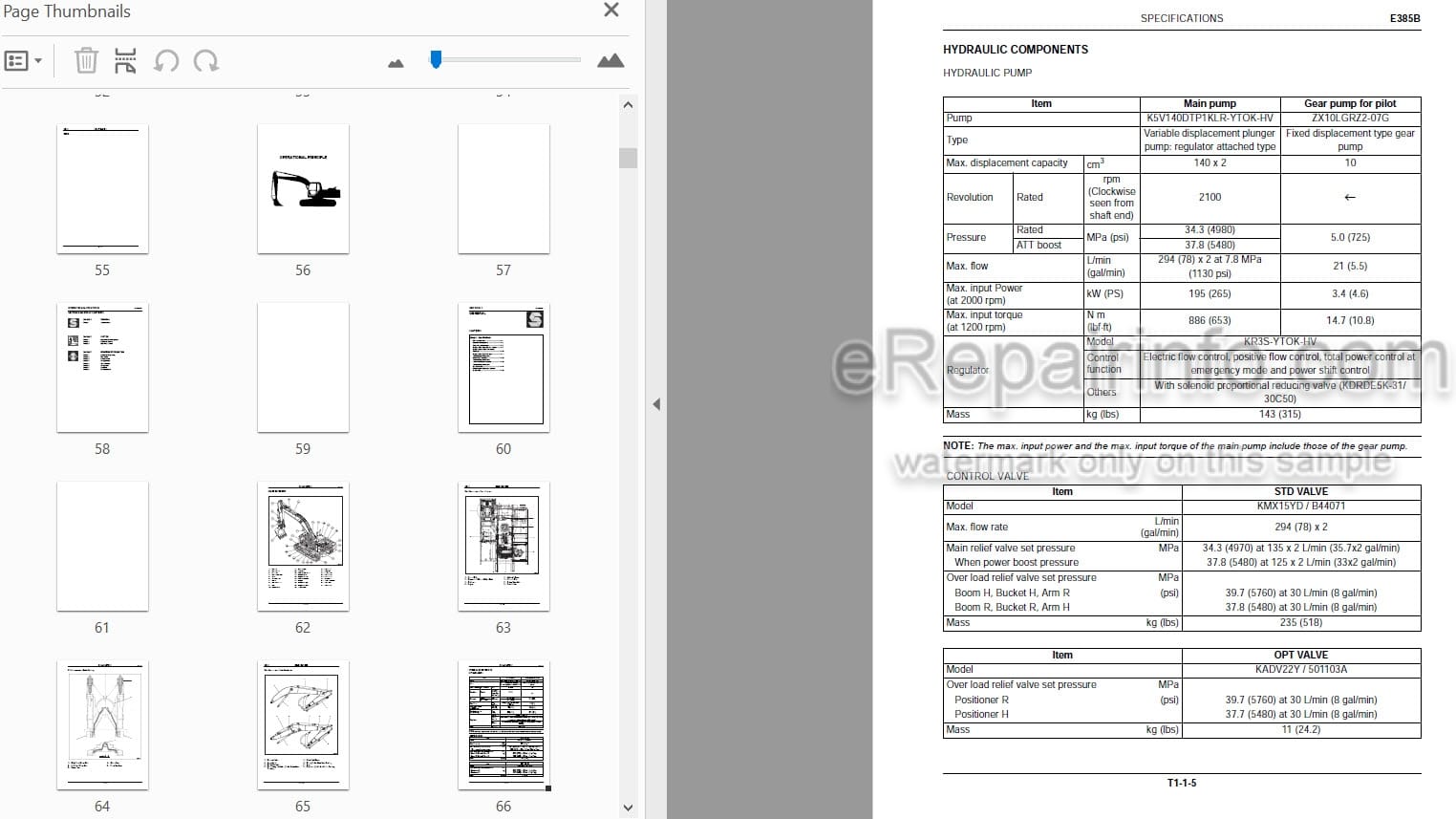 Photo 5 - New Holland Kobelco E385B Workshop Manual Excavator