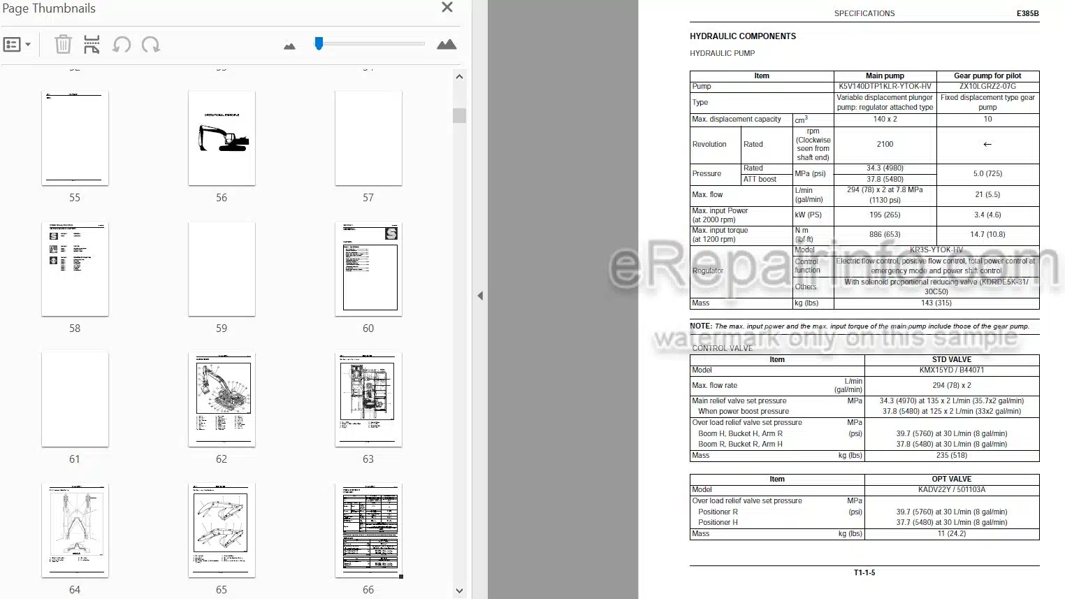 Photo 5 - New Holland Kobelco E385B Workshop Manual Excavator