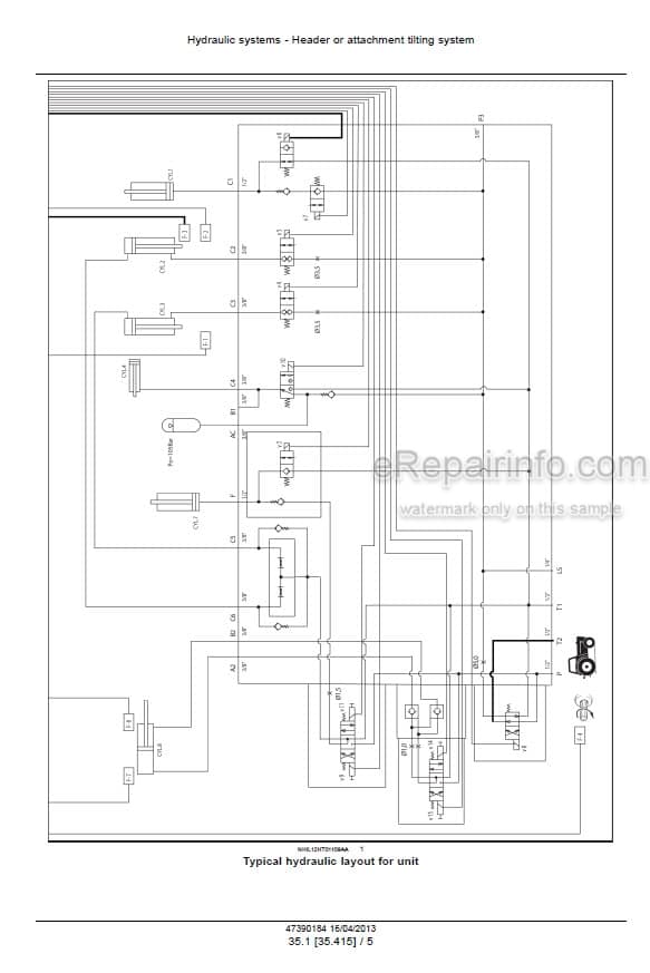 Photo 4 - New Holland Megacutter 512 530 Service Manual Disc Mower Conditioner