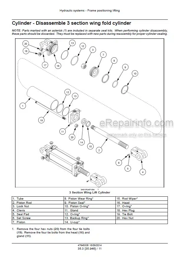 Photo 5 - New Holland P2080 P2085 Service Manual Disk Drill