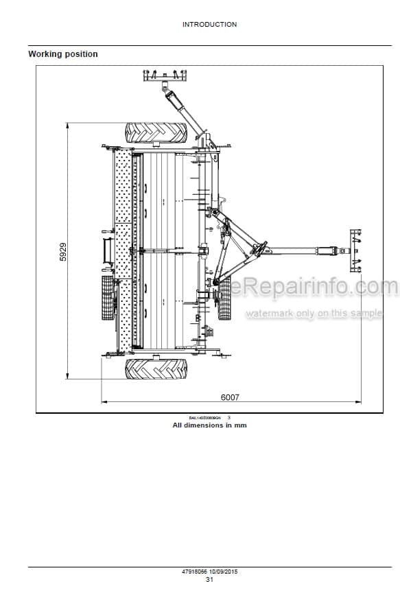 Photo 3 - New Holland PS2045 Service Manual Mechanical Seeder
