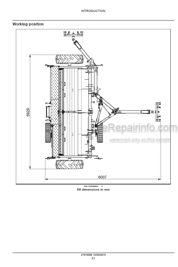 Photo 3 - New Holland PS2045 Service Manual Mechanical Seeder