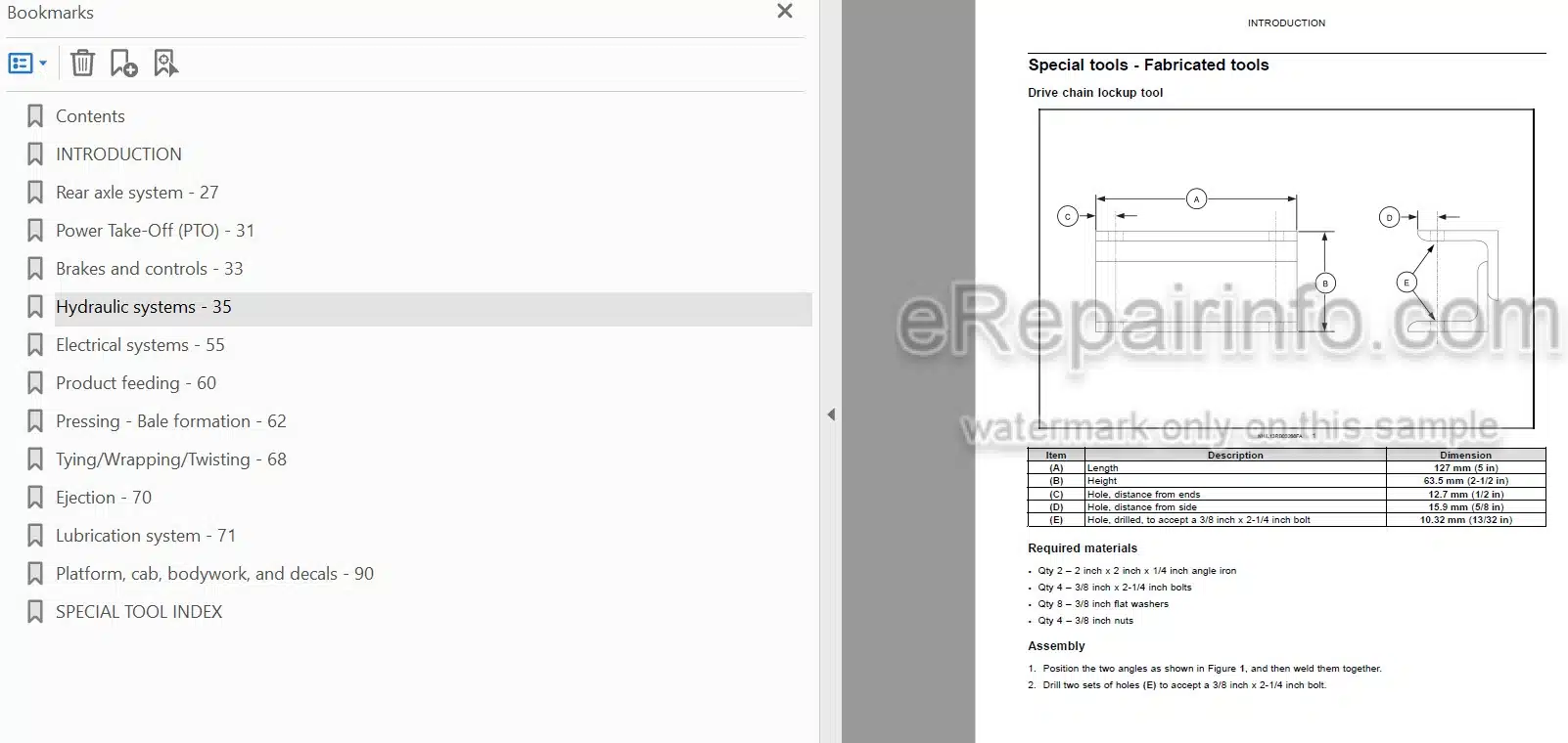 Photo 4 - New Holland Roll-Belt 150 180 Service Manual Round Baler