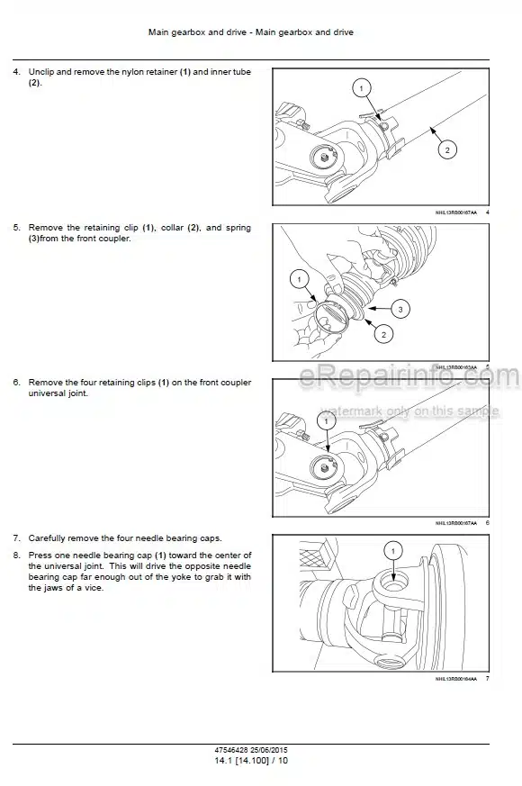 Photo 9 - New Holland Roll-Belt 450 Utility Service Manual Round Baler