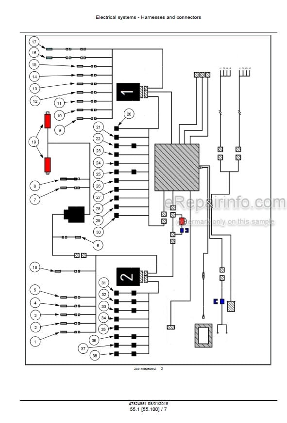 Photo 3 - New Holland Roll Baler 135 Ultra Service Manual Round Baler